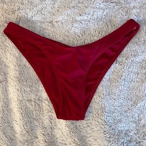 Small Burgundy SHEIN Bikini Bottoms
